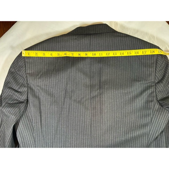 Brooks Brothers 1818 Men's Golden Fleece Madison Charcoal Pin Stripe Blazer 41R - Picture 13 of 14